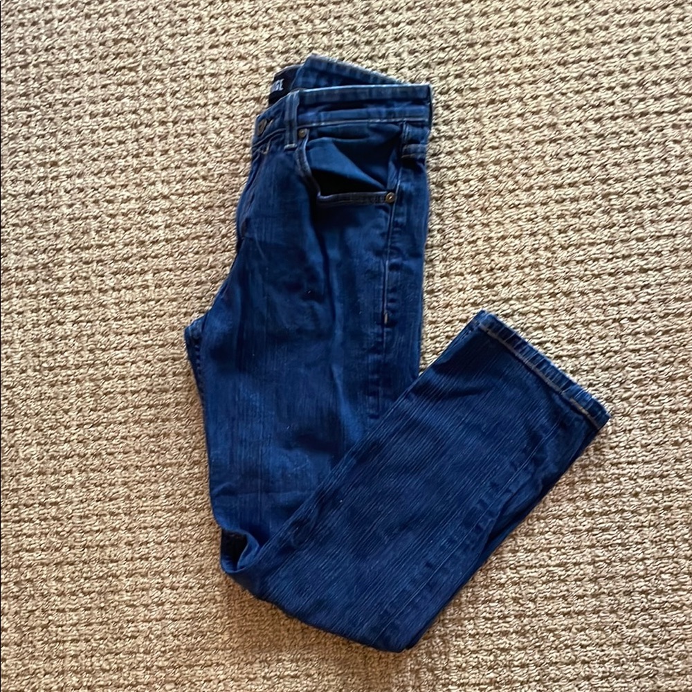LIKE NEW PAIGE Blue Straight Leg Jeans Classic Indigo